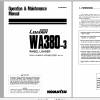 Komatsu Wheel Loader WA380 1 Operation Maintenance Manual SEAM005803 1998