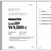 Komatsu Wheel Loader WA380 3 Shop Manual SEBM006105 1997