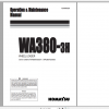 Komatsu Wheel Loader WA380 3H Operation Maintenance Manual VEAM460200 1998