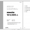 Komatsu Wheel Loader WA380 5 Shop Manual SEBM024713 2019