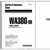 Komatsu Wheel Loader WA380 5H Operation Maintenance Manual VEAM920100 2006