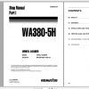 Komatsu Wheel Loader WA380 5H Part I Shop Manual VEBM920100 2002