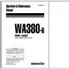 Komatsu Wheel Loader WA380 6 Operation Maintenance Manual VEAM440100 2007