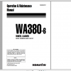 Komatsu Wheel Loader WA380 6 Operation Maintenance Manual VEAM440101 2009