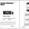 Komatsu Wheel Loader WA380 8 Engine 6D107E 3 Operation Maintenance Manual CEAM030201 2016