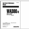 Komatsu Wheel Loader WA380 8 Operation Maintenance Manual VENAM48500 2016