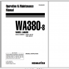 Komatsu Wheel Loader WA380 8 Operation Maintenance Manual VENAM48501 2016