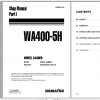 Komatsu Wheel Loader WA400 5H Part I Shop Manual VEBM210100 2002 1