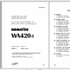 Komatsu Wheel Loader WA420 1 Shop Manual SEBMU4240106 1992