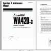 Komatsu Wheel Loader WA420 3 Operation Maintenance Manual PEN00263 00 2007