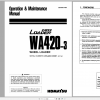 Komatsu Wheel Loader WA420 3 Operation Maintenance Manual SEAM031400 1999