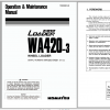 Komatsu Wheel Loader WA420 3 Operation Maintenance Manual TEN00261 00 2007