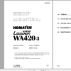 Komatsu Wheel Loader WA420 3 Shop Manual SEBM006204 1997
