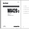 Komatsu Wheel Loader WA420 3 Shop Manual VEBM470104 2000