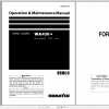 Komatsu Wheel Loader WA430 6 Operation Maintenance Manual PEN00516 09 2021