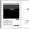 Komatsu Wheel Loader WA430 6 Operation Maintenance Manual PEN01020 03 2021