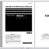 Komatsu Wheel Loader WA430 6 Operation Maintenance Manual TEN00318 03 2009