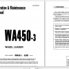 Komatsu Wheel Loader WA450 3 Operation Maintenance Manual SEAD020900 1998