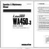 Komatsu Wheel Loader WA450 3 Operation Maintenance Manual SEAM031900 1999