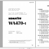 Komatsu Wheel Loader WA470 1 Shop Manual SEBMU4210106