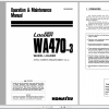 Komatsu Wheel Loader WA470 3 Operation Maintenance Manual SEAM008403 1998