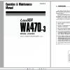 Komatsu Wheel Loader WA470 3 Operation Maintenance Manual TEN00262 00 2007