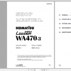 Komatsu Wheel Loader WA470 3 Shop Manual SEBM006307 2001