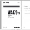 Komatsu Wheel Loader WA470 3 Shop Manual VEBM480104 2000