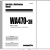 Komatsu Wheel Loader WA470 3H Operation Maintenance Manual VEAM480300 1999