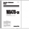 Komatsu Wheel Loader WA470 3H Operation Maintenance Manual VEAM480400 1999