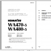 Komatsu Wheel Loader WA470 5 WA480 5 Shop Manual SEBM024416 2019