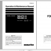 Komatsu Wheel Loader WA470 6R WA480 6R Operation Maintenance Manual PEN00809 02 2019
