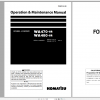 Komatsu Wheel Loader WA470 6R WA480 6R Operation Maintenance Manual PEN01563 00 2020 1