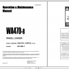 Komatsu Wheel Loader WA470 8 Engine 6D125E 7 Operation Maintenance Manual CEAM029507 2021