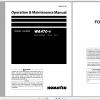 Komatsu Wheel Loader WA470 8 Operation Maintenance Manual PEN01111 02 2018