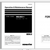 Komatsu Wheel Loader WA480 6 Operation Maintenance Manual TEN00452 08 2019