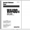 Komatsu Wheel Loader WA480 6 Operation Maintenance Manual VEAM947100 2007
