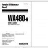 Komatsu Wheel Loader WA480 6 Operation Maintenance Manual VEAM947102 2009