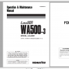 Komatsu Wheel Loader WA500 3 Operation Maintenance Manual PEN00069 02 2019