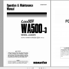 Komatsu Wheel Loader WA500 3 Operation Maintenance Manual SEAM014504T 2004
