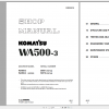 Komatsu Wheel Loader WA500 3 Shop Manual SEBM009016 2020