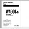 Komatsu Wheel Loader WA500 3H Operation Maintenance Manual VEAM500101 2006