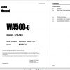Komatsu Wheel Loader WA500 6 Engine 6D104E 5 Shop Manual CEBM022902 2012