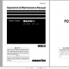 Komatsu Wheel Loader WA500 6 Operation Maintenance Manual PEN01368 01 2021