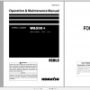 Komatsu Wheel Loader WA500 6 Operation Maintenance Manual PEN01381 00 2020