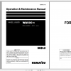 Komatsu Wheel Loader WA500 6 Operation Maintenance Manual TEN00313 03 2009