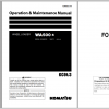 Komatsu Wheel Loader WA500 6 Operation Maintenance Manual TEN00923 00 2020
