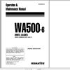 Komatsu Wheel Loader WA500 6 Operation Maintenance Manual VEAM430103 2009