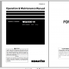 Komatsu Wheel Loader WA500 6R Operation Maintenance Manual PEN00501 09 2019