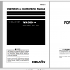 Komatsu Wheel Loader WA500 6R Operation Maintenance Manual PEN01382 00 2019